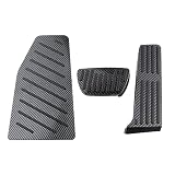 CRJUS para Toyota RAV4 RAV 4 XA50 2019-2022, Cubierta de Pedales de Coche de Fibra de Carbono, Acelerador, Freno, reposapi茅s, Pedal, Accesorios para autom贸viles