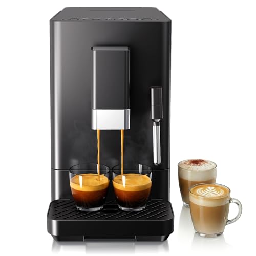 Kndko 20 Bar Espresso Machine with Grinder & Milk Frother