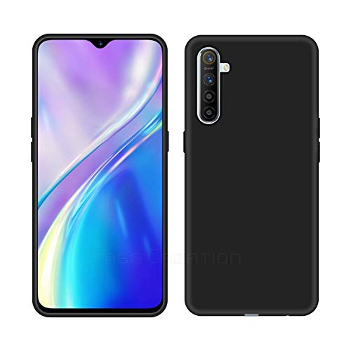 Image of Case Creation Luxurious OG Series for RealmeX2 Case Cover,Anti-Dirty Slim Case Frosted Matte Cute Candy TPU Raised Bezel (Splash of Color) Back Cover for Realme X2 -Black