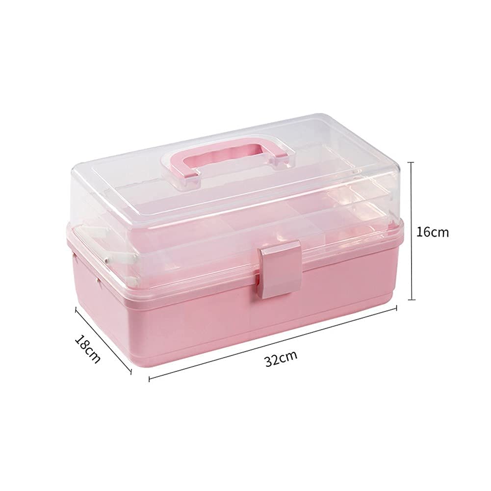 Botiquín De Primeros Auxilios Médico for El Hogar Caja Almacenamiento Organizador con Compartimentos Botiquines Blanco,s,Botiquín de Primeros Auxilios(Pink,S)