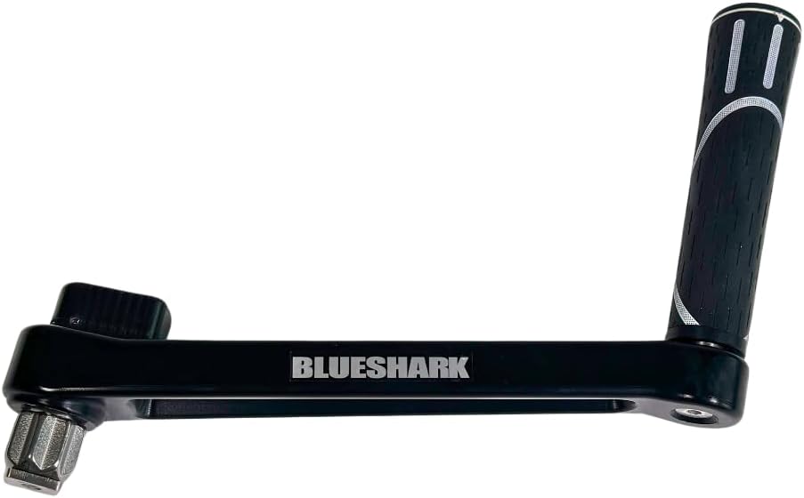 BLUESHARK 3100 Sailing Universal 10" Aluminum Winch Handle: Premium-Grade High-Strength Anodized Aluminum