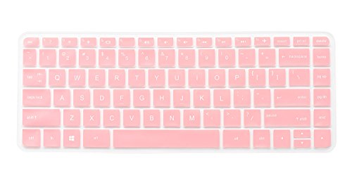 CaseBuy Keyboard Protector Cover for HP 14-ab 14-ac 14-ad 14g-ad 14-an 14-ax Series,14-ab010 14-ab167us 14-ac159n 14-ad006 14-an010nr 14-an013n 14-an080nr 14-ax010nr 14-ax020nr(Pink)