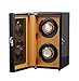 Produktbild Yeer Automatischer Holz Uhrenbeweger Double Rotation Winders Premium Silent Motor Pine Box 5 Modi 2 Netzteil Mode-27 × 18,8 × 15CM