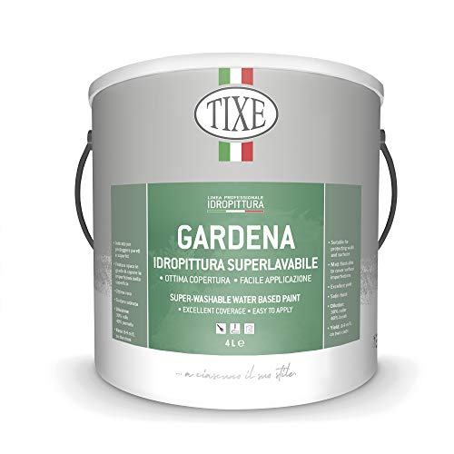 TIXE Idropittura Traspirante – Pittura per Interni Resistente e Traspirante per Pareti, GARDENA 04 LT