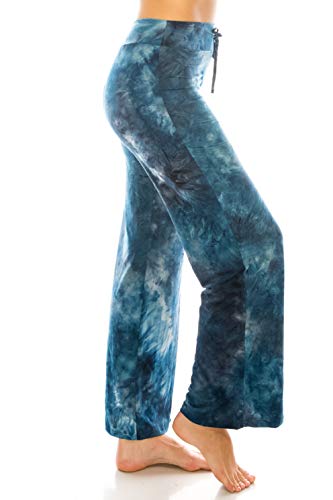 Image of Leggings Depot Women's Wide Leg Drawstring Pajama Pants for Lounge, Sleep