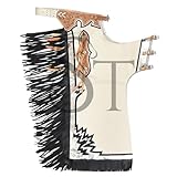 Sazaar Tack White Western Chinks Leather Basket Weave Hand Tooled Adjustbale Yoke for Men Women Kids Custom ST-CHI-117 (Large)