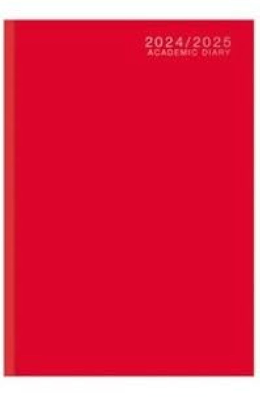 Top Sale Academic Diary 2026-2027 A5 Week to View Planner - Red Hardcover Student & Teacher Academic Diary, August 2026 to July 2027