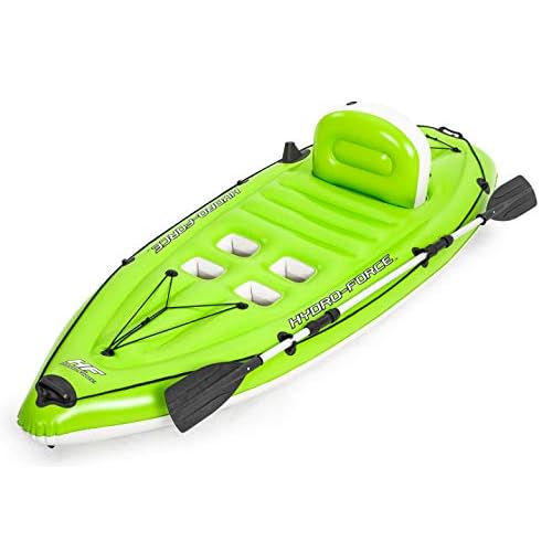 BESTWAY 65097 - Kayak Hinchable Hydro-Force Koracle 270x100 cm Individual con Remo y Bomba