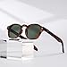 Gleyemor Fashion Sunglasses for Men Women Tortoise Shell Sunglasses Trendy Unisex Style UV400 Protection Shades (Tortoise Frame/G15 Lens)