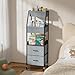 Baby Diaper Caddy Organizer and Storage - 5 Tier Rolling Cart with Dividers and Drawers, Mobile Utility Cart with Wheels for Nursery, Bedroom, Changing Table & Crib