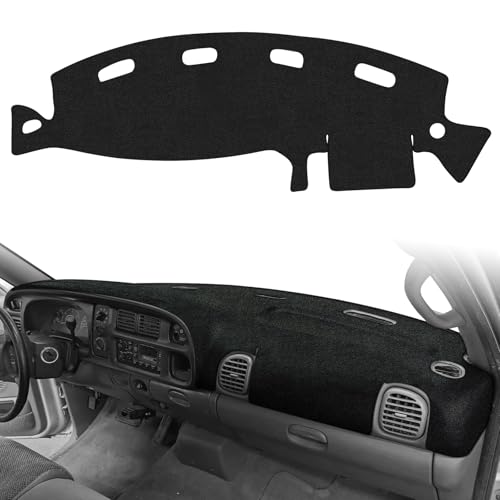 Cartist Dash Cover for Dodge Ram 1500 2500 3500 1998-2001, Car Accessories Interior, Dashboard Cover Mat Non-Slip Pad Carpet Sunshield Protector