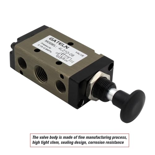 Vanne push-pull 4L310-10 de commande pneumatique 5/2 voies avec raccords 12mm
