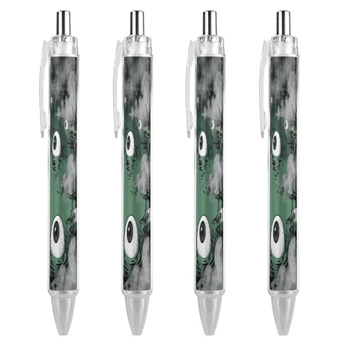 Stylos rétractables à encre noire avec grip super doux lot de 4