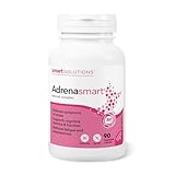 Smart Solutions Adrenasmart Vegetarian Capsules, Relieves Symptoms of Stress, Supports Cognitive Stamina and Function, and Reduces Fatigue. With 100 mg Rhodiola, Gluten-Free, Soy-Free, No Artificial Preservatives or Sweeteners, 90 Count