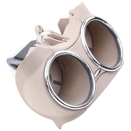 Portavasos delantero dual W219 beige plástico para Benz CLS miniatura 3