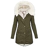 Women Winter Coats Plus Size Thick Fleece Lined Plush Parka Jacket Warm Long Faux Fur Coat Puffer...