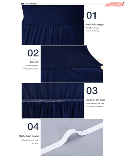 Image of AUSELILY Women's Classic Long Sleeve Dress Loose Plain Long Casual Maxi Dresses with Pockets 2026