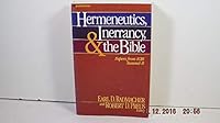 Hermeneutics, Inerrancy, and the Bible 0310370817 Book Cover