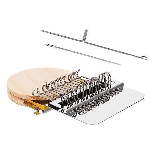 jojofuny 1 Set Small Knitting Machine Mini Knitting Loom Machine Knitter Crocheting Model Hands-on Puzzle Birthday Present Handmade Hand-Knitting Loom Wood