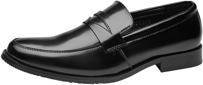 Men's Dress Business Leather Shoes Pointed Toe Low-top Slip-on Oxford Shoes
