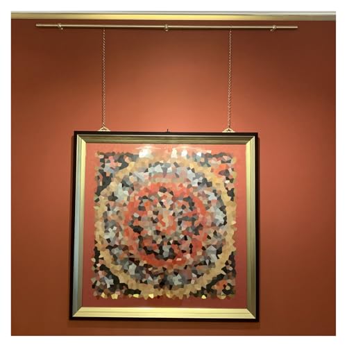 Riel de latón para colgar cuadros de 81 cm ideal para exposiciones de arte 2