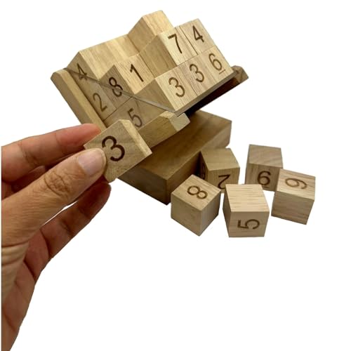 Cube Sudoku 3D en bois d'ingénierie puzzle de collection aux finitions soignées - 5
