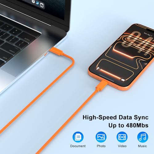 Image of [Apple MFi Certified] iPhone 17 Pro Max Charger Fast Charging, 2Pack 40W USB C Apple Charger Block & 6FT Woven Type C Charging Cable for iPhone 17 /Air /17 Pro /17 Pro Max /16 /16 Pro /16 Pro Max /15 Pro Max