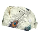 ★Sombreros multifuncionales: las gorras de trabajo con botones son muy adecuadas para el trabajo médico o belleza, limpieza del hogar y otras tareas que necesitas para mantener tu estilo de cabello durante el trabajo. Este sombrero de trabajo puede actuar como diferentes sombreros, como un sombrero de chef, sombrero sanitario, sombrero de spa de belleza, etc.