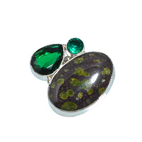 Bague diopside chromé argent, anneau bohème chic pour sublimer vos tenues de soirée