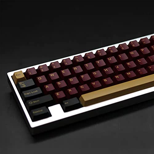 Keycaps Red Samurai perfil Cherry: juego de 173 teclas de doble disparo para layout ISO ANSI 2