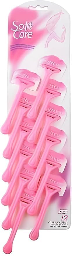 Dixoty Max Soft Care Disposable Razor – 12 PCS Set for Men & Women | Twin Blade Shaving Razor for Smooth & Gentle Shave | Unisex Travel-Friendly Razors (Pack of 12) 2