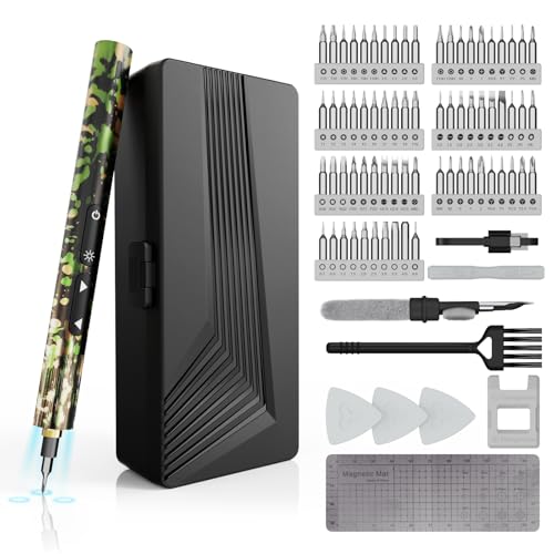 Image of Mini Electric Screwdriver Set,78 in 1 Small Electric Screw Driver Kit with Magnetic Bits,Precision Screwdrivers, Precision Cordless Repair Tool for Phone, Camera, Laptop, Watch