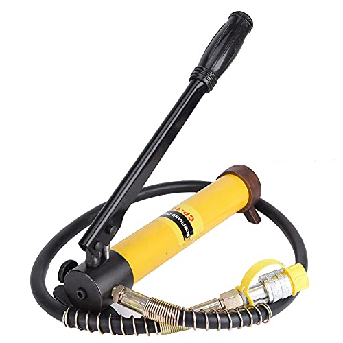 10T Short Jack, Manual Hydraulic Pump Set for Car Repairing with Material, Separate Jack and Pump, Save Energy during Repairing, Ideal for Multiple Car Repair Purposes