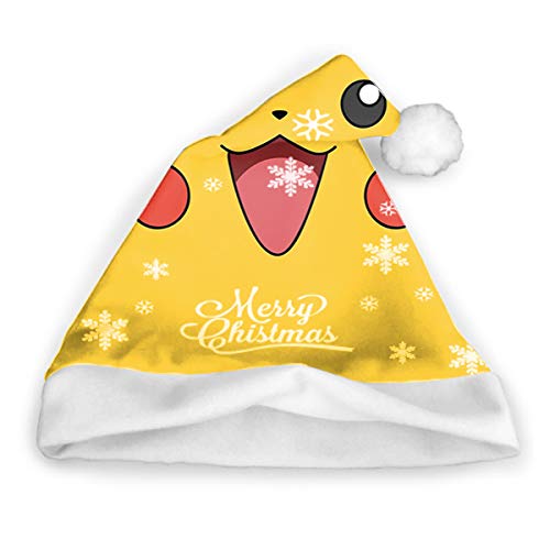 YudoHong Gorras de Navidad Personalizadas con Gorro de Papá Noel de Pikachu