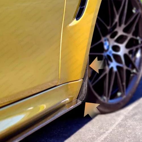 Image of Carbon Fiber Front Mud Flaps for BMW M3 F80 / M4 F82 (2015-2020), Splash Guards for Front Wheel Arches, No Drill