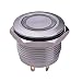 Ulincos Momentary Push Button Switch U19D1 1NO SPST Silver Stainless Steel Shell with Blue LED Ring Suitable for 19mm 3/4" Mounting Hole Pack with a Resistor