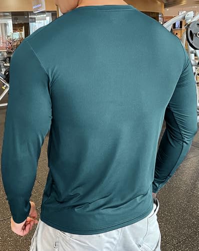 Image of Noble Monk Men's Full Sleeve Round Neck Activewear T-Shirt | Dry Fit Sports Top for Gym, Running & Training | Breathable Stretch Fabric | Athletic Fit for Workout & Outdoor Activities