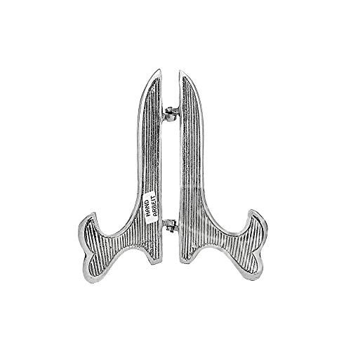 Soporte de platos de latón niquelado artesanal NKlaus 2