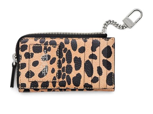 Marc Jacobs The Cheetah Leather Top Zip Wallet, Black Multi3