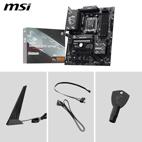 MSI Scheda madre B850 Gaming PRO WIFI6E, ATX, supporta processori AMD Ryzen 9000/8000/7000, AM5 - DDR5 Memory Boost 8200+ MT/s (OC), PCIe 4.0 x16, M.2 Gen5, Wi-Fi 6E, 2.5G LAN - Scheda madre - Immagine 6