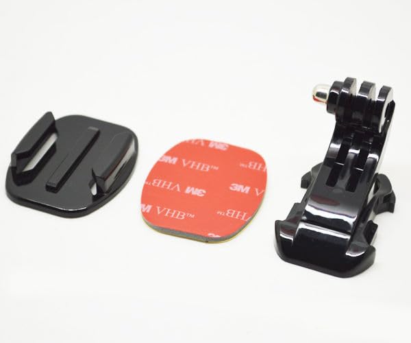 HOJI Adhesive Curved Surface Mount Kit with Quick Release J-Hook Buckle, 3M VHB Adhesive Sticker, Compatible with Go Pro Hero 13/12/11/10/9/8, Insta360 X5/X4/X3, DJI Osmo Action 5 Pro/4/3,-picture-21
