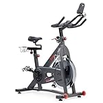 Sunny Health & Fitness Pro Cycling Stationary Bike, 40 LB Flywheel & 4-Way Adjustable Seat for Home Exercise & Indoor Cycle/Cardio Workout, Optional Free SunnyFit App Bluetooth Connection