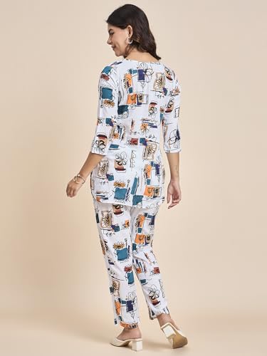 Image of Truvon Fashions Women Cord Set, Kurta and Pant Set