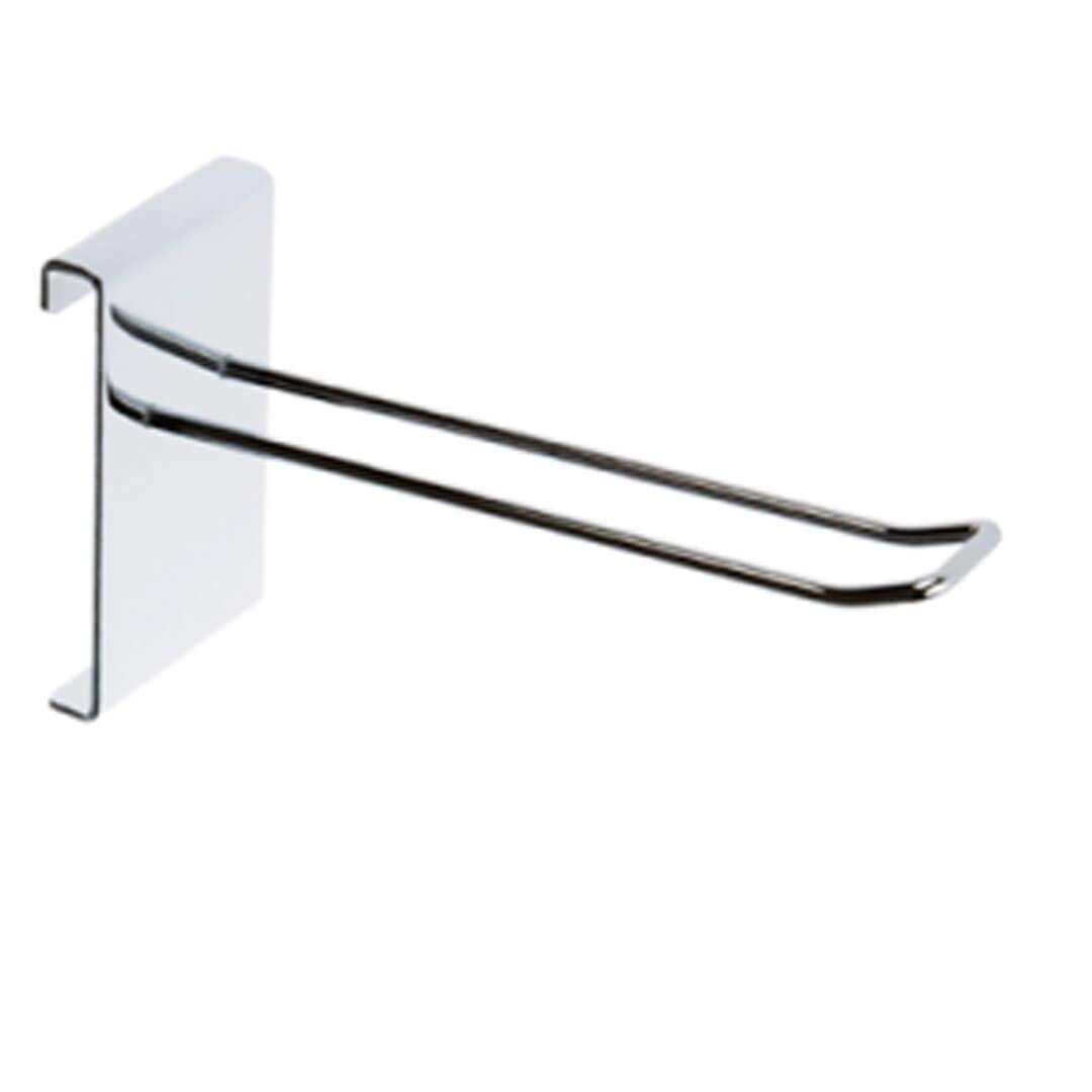 My Shopfittings Chrome 6 Inch Euro Hook For Grid Mesh Panels (Ms-5 X 6 Inch Gridwall Euro Hooks)