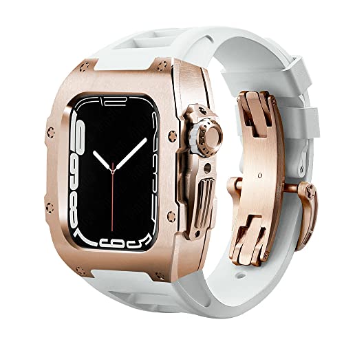 Boîtier de luxe en fibre de carbone pour Apple Watch 8 au quotidien et en soirée