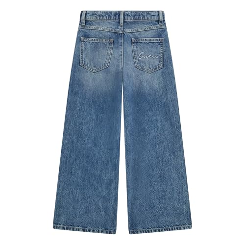 GUESS Girls' Denim Embroidered Culotte Pant2
