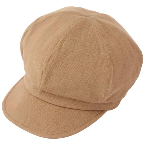 [エンプレットベール] おしゃれに紫外線対策 コットンキャスケット 熱中症対策 紫外線カット モカブラウン フリーサイズ 57.5cm 今治 日本製 吸水性 のガーゼ生地 オールシーズン使用可 快適な被り心地