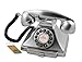 Produktbild GPO 1929 S Classic Carrington Retro Drucktasten-Telefon 20er Jahre Design mit ausziehbarer Schublade - Chrom