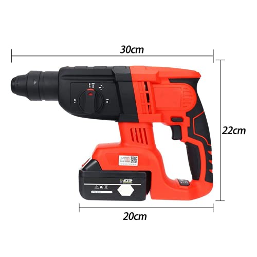 SXTYMV BohrhäMmer Schlagbohrmaschine Abbruchhammer Hammerbohrer BüRstenloser Wiederaufladbarer Elektrohammer… – Bild 8