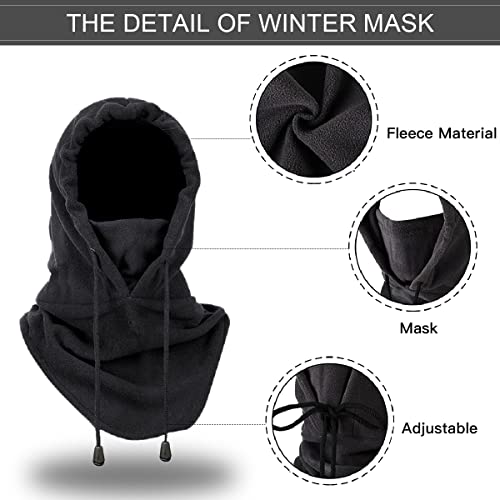 Balaclava-Chapeau-Cagoule-Masque-de-Ski-Hiver-Coupe-Vent-Masques-Polaire-Chapeau-Multifonction-Balaclava-Masque-Facial-pour-Moto-Ski-Course-a-Pied-Velo-Sports-Plein-Air-Unisexe